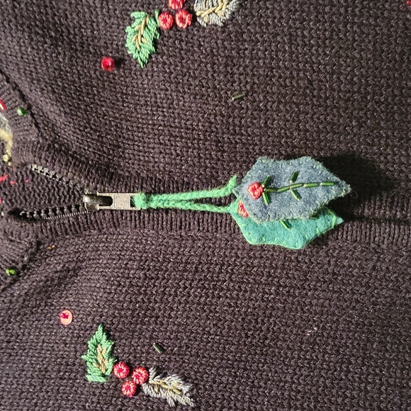 Christmas zip up sweater XL by Heirloom collection - Picture 3 of 7
